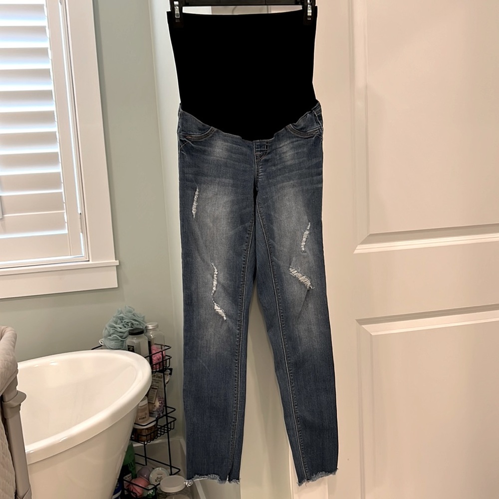 Petite maternity jeans
